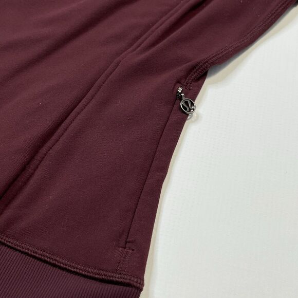 Lululemon Bhakti Yoga Jacket Womens Size 4 Bordeaux Drama Red Athletic Luon - Picture 7 of 10